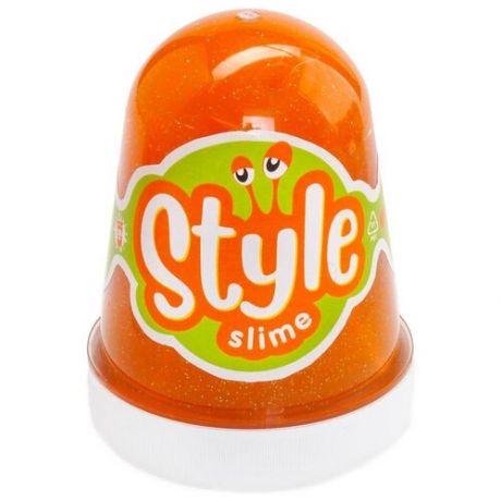 STYLE SLIME блестящий "Оранжевый с ароматом апельсина" 130мл. Lori Сл-020