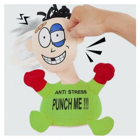 Игрушка-антистресс для снятия нервного напряжения "Ударь меня" Зеленая