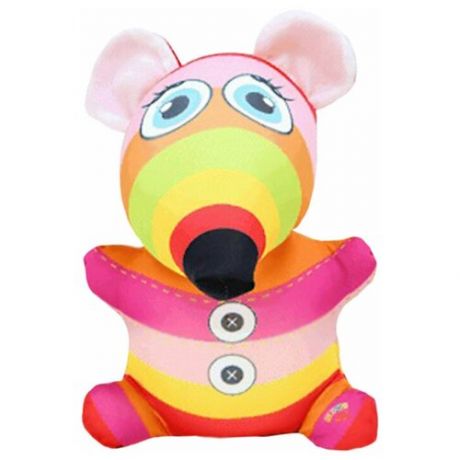 Мягкая игрушка антистресс Штучки, к которым тянутся ручки Веселая мышь, розовая полоска