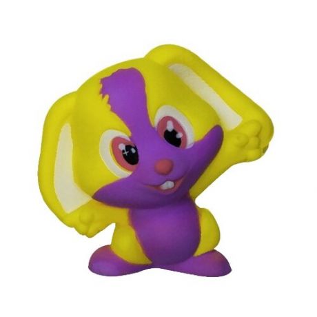 Игрушка-мялка 1 TOY Зайчик Т12422 фиолетово-желтый