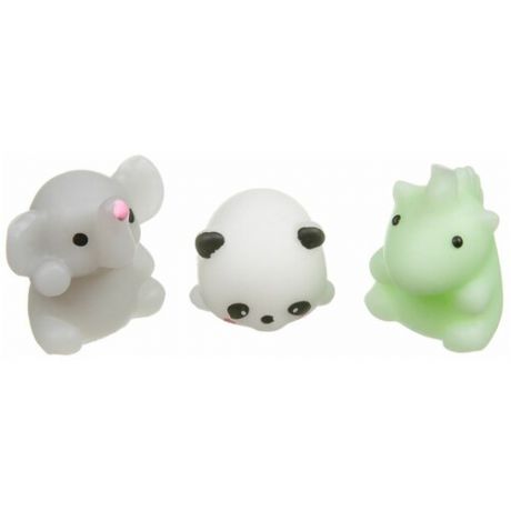 Игрушка-мялка BONDIBON Чудики Няшки - Единорог, слон, панда (ВВ3513) белый/зеленый/серый