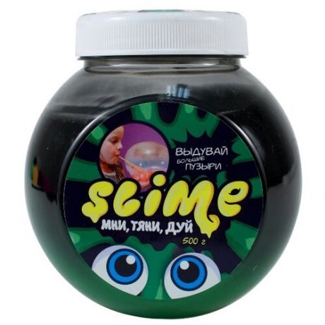 Слайм SLIME Mega Mix черный + зеленый, 500 г (S500-6)