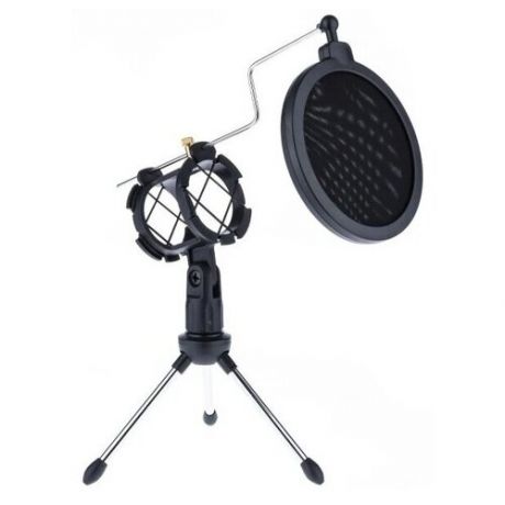Аксессуар для микрофона Для стриминга, Игровой Настольный держатель для микрофона F-9 с акустическим фильтром