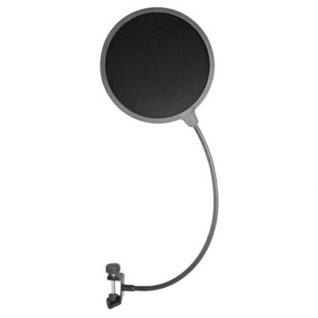 Bespeco FPOP01 Регулируемый ветрозащитный экран для микрофона на гусиной шее с креплением на стойку