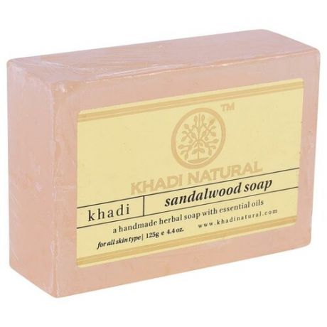 Khadi Natural Мыло кусковое Sandalwood Soap, 125 г