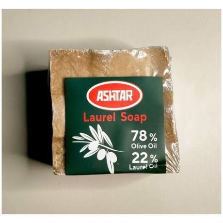 Ashtar, Мыло Натуральное Алеппское, Оливковое Мыло с содержанием Лаврового Масла 22%