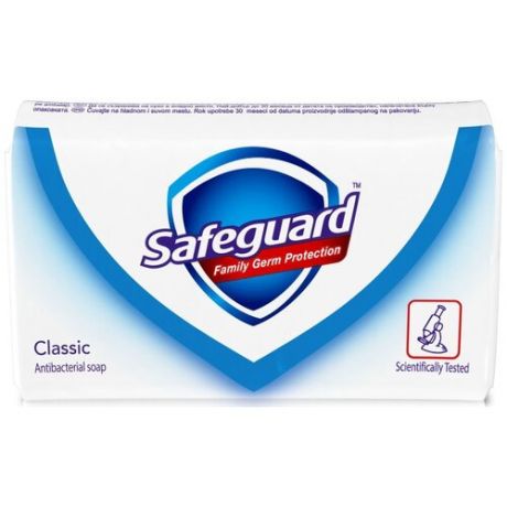 Safeguard Антибактериальное кусковое мыло Классическое, 90 г