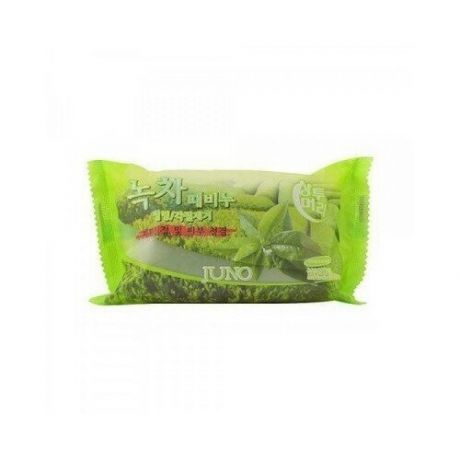 JUNO Мыло с отшелушивающим эффектом с зеленым чаем. Sangtumeori Peeling Soap Green Tea, 150 гр.