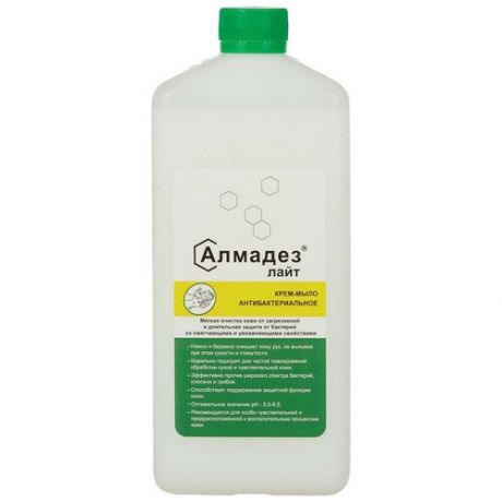 Дезинфицирующее мыло Алмадез-Лайт антибактериальное 1,0 л(с дозатором)
