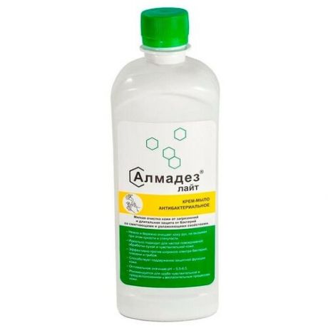 Дезинфицирующее мыло Алмадез- Лайт антибактериальное 0,5 л (с дозатором)