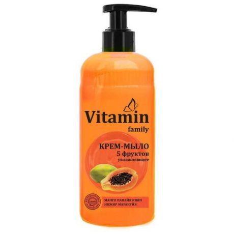 Vitamin Крем-мыло Family 5 фруктов, 650 мл