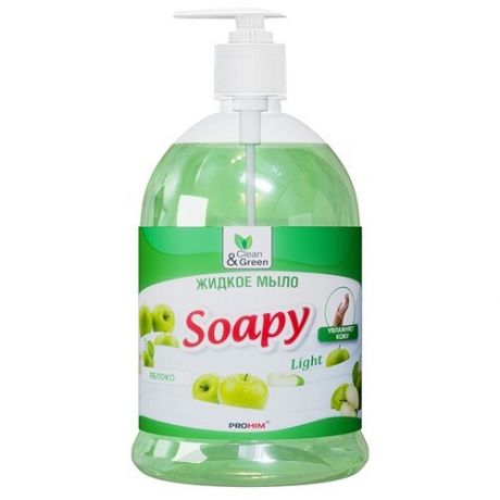 Clean&Green Жидкое мыло Soapy эконом яблоко, 5 л, 5 кг