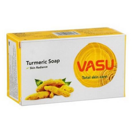Мыло с Куркумой Тричуп Васу (Vasu TURMERIC SOAP Uva) 125г