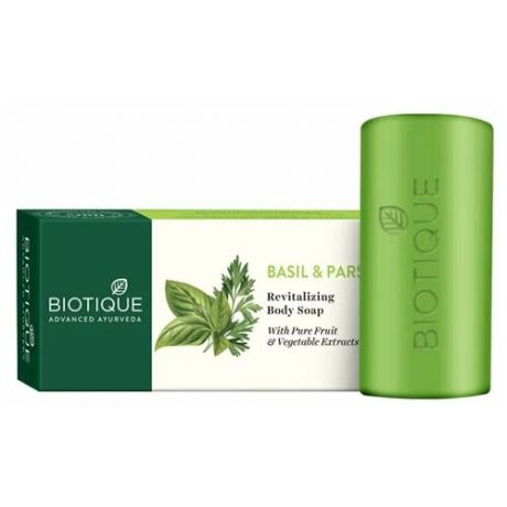 Мыло Базилик и Петрушка Восстанавливающее Биотик (BIO BASIL & PARSLEY Revitalizing Body Soap Biotique) 150г