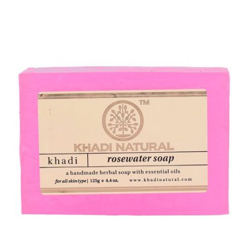 Мыло Кхади Розовая вода (Khadi Rosewater soap) 125 гр