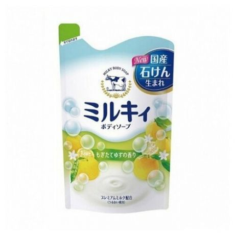 COW Мыло для тела молочное с ароматом свежести з/б - Milky body soap, 400мл