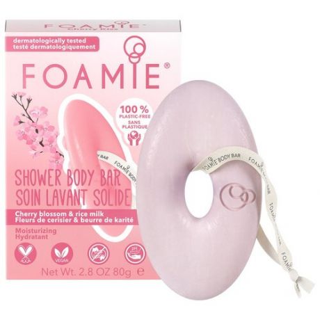 Очищающее средство для тела без мыла Foamie Cherry Kiss с ароматом вишни и рисовым молочком