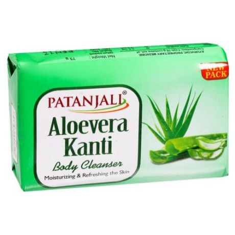 Patanjali Мыло кусковое Kanti Aloe Vera, 75 г