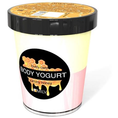 Крем- йогурт двухцветный Milv Мед 210г