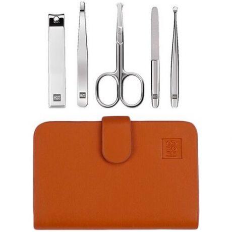 Маникюрный набор Xiaomi Huo Hou Stainless Steel Nail Clippers Suit Brown