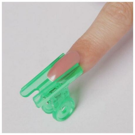 Зажимы для наращивания ногтей, 3,8 см, 5 шт, цвет микс