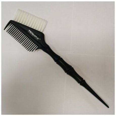 Кисть-гребень парикмахерская для окрашивания волос, белая щетина средней жесткости 388TG