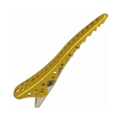 Зажимы для волос shark clip y. s. park professional (2 шт. в упаковке) золотой металлик