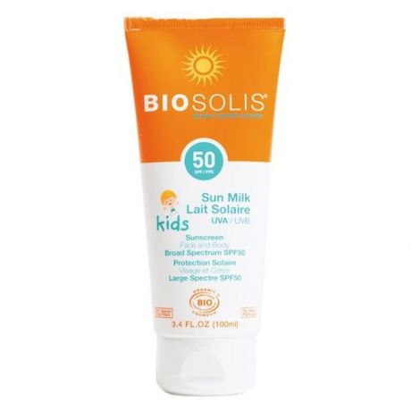 Biosolis Детское солнцезащитное молочко для лица и тела SPF 50 100 мл