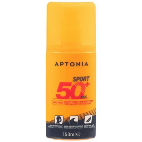 Крем-спрей солнцезащитный +150 мл IP50+ SPORT APTONIA X Decathlon