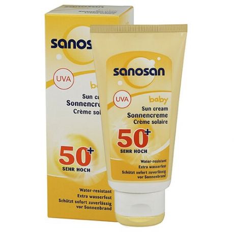 Sanosan Baby Sun Солнцезащитный крем для малышей SPF50+ 75 мл