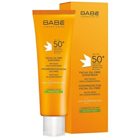BABE Laboratorios Солнцезащитный крем для лица безмасляный SPF-50, 50 мл