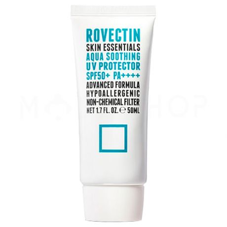 Солнцезащитный крем на физических фильтрах Rovectin Skin Essentials Aqua Soothing UV Protector SPF50+ PA+++++