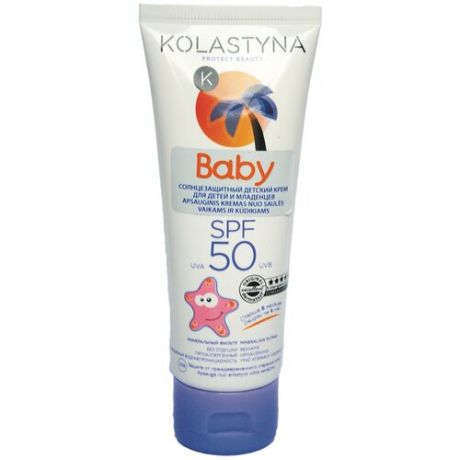 Крем солнцезащитный Kolastyna 75мл для детей и младенцев F-50 6467-431