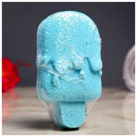 Шипучая бомбочка "Мороженка" с ароматом ванили, голубая
