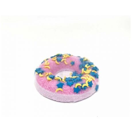Бомбочка для ванн "Пончик" фиолетовый с посыпкой, 90 г