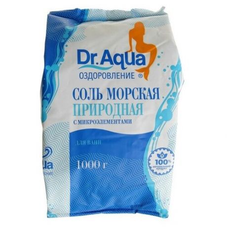 Соль морская Dr.Aqua природная, 1 кг