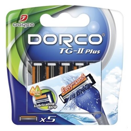 Сменные кассеты Dorco TG-II Plus ,черный, 5 шт.