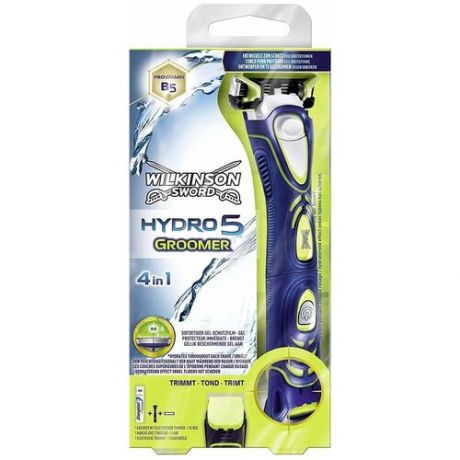 Бритвенный станок Wilkinson Sword Hydro5 Groomer, сменные кассеты 1 шт.