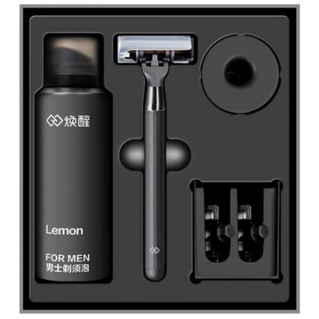 Набор для бритья Refresh Manual Shaver Set H300-6, черный