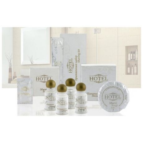 Одноразовый бритвенный набор флопак (станок, крем для бритья 8 г ). Косметика для гостиниц и отелей. Мини косметика. Hotel
