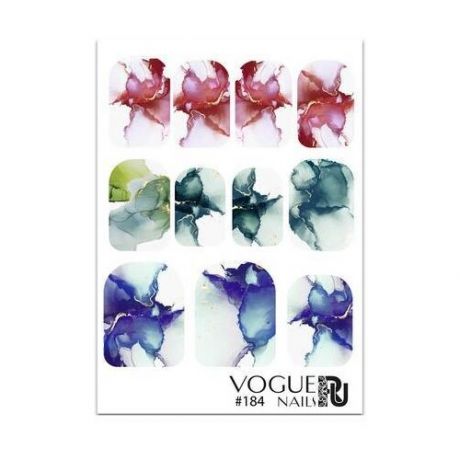 Слайдер дизайн Vogue Nails №184 красный/зеленый/синий