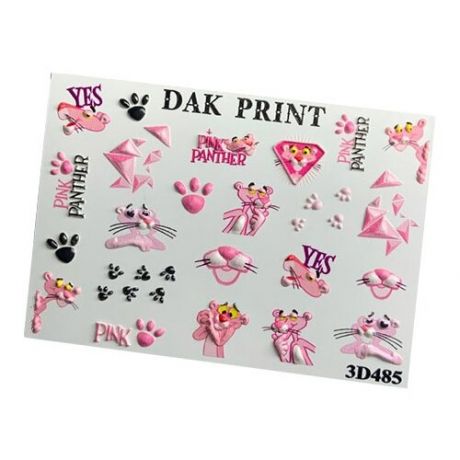 Слайдер дизайн Dak Print 3D 485 розовый