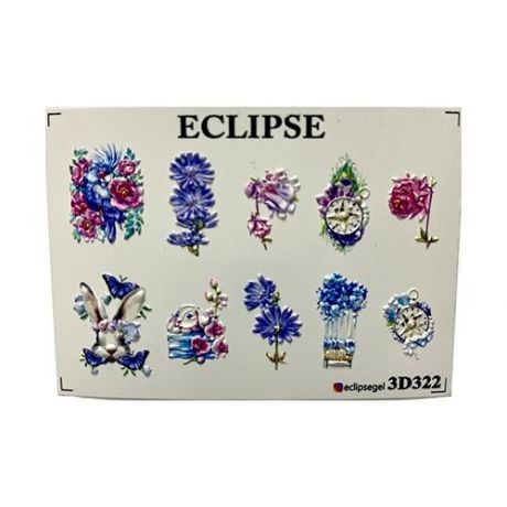 Слайдер дизайн Eclipse 3D322 розовый/синий/фиолетовый