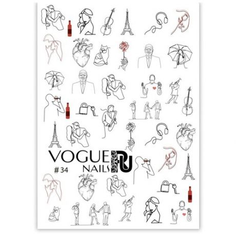 Слайдер дизайн Vogue Nails 34 черный