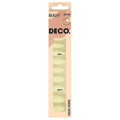 Набор накладных ногтей DECO. PASTEL POWER color mix (24 шт + клеевые стикеры 24 шт)