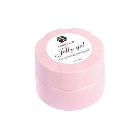 Гель-желе ADRICOCO Jelly gel однофазный камуфлирующий для моделирования, 10 мл №16 розовый беж