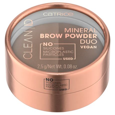 CATRICE пудра для бровей Clean Id Miner Brow Powder Duo, 010 light to medium