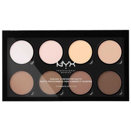 NYX professional makeup Палетка для контурирования Highlight & Contour Pro Palette