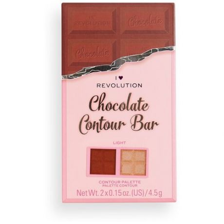 Палетка для контурирования I HEART REVOLUTION Chocolate Contour Bar Light