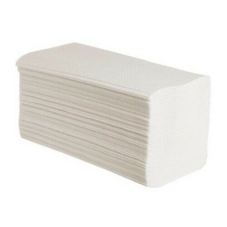 Бумажные полотенца V-сложения однослойные, бел. 24*23 200 листов, 35 гр/м